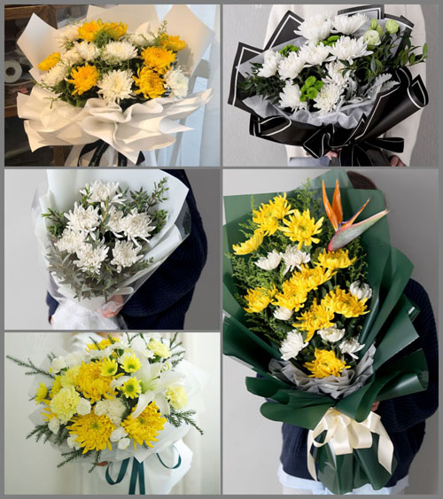 山东临沂兰陵县兴明乡白事花束代送